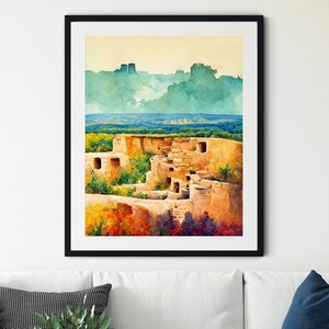 Mesa Verde National Park Print, United States National Parks, National Park Posters, National Park Art, National Park Poster, Nature Art