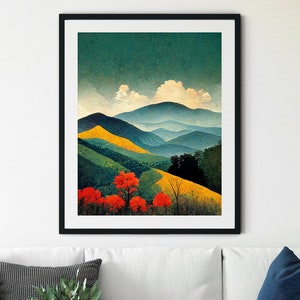 Shenandoah National Park Print, Shenandoah National Park Poster, Shenandoah Valley Print, Shenandoah Wall Art, Blue Ridge Mountains