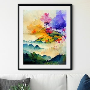 Vietnam Wall Art Prints, Vietnam Watercolor Painting, Vietnam Wall Decor, Vietnam Poster Print, Vietnam Photo, Vietnam Wall Art, Asia Poster