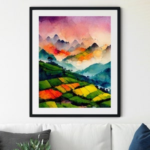 Vietnam Wall Art Prints, Vietnam Watercolor Painting, Vietnam Wall Decor, Vietnam Poster Print, Vietnam Photo, Vietnam Wall Art, Asia Poster