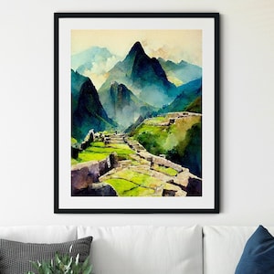 Machu Picchu Peru Print, Machu Picchu Travel Poster, Machu Picchu Travel Print, Machu Picchu Poster, Machu Picchu Photo, Peru Art, Peru Sign