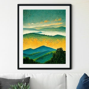 Shenandoah National Park Print, Shenandoah National Park Poster, Shenandoah Valley Print, Shenandoah Wall Art, Blue Ridge Mountains