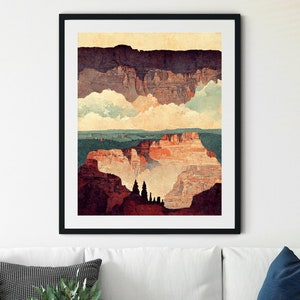 Grand Canyon Print, Grand Canyon Art, Grand Canyon Nationalpark Art Print, Grand Canyon Wandkunst, Southwestern Wandkunst, Grand Canyon Foto