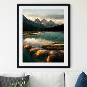 Jasper National Park Poster, Jasper Wall Art, Jasper Art Print, Jasper National Park Print, Vintage Travel Poster, Jasper Printable