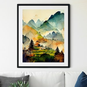 Vietnam Wall Art Prints, Vietnam Watercolor Painting, Vietnam Wall Decor, Vietnam Poster Print, Vietnam Photo, Vietnam Wall Art, Asia Poster