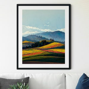 Napa Valley Print, Wine Country Print, California Wall Art, California Print, Napa Valley Poster, Vineyard Wall Art, Wine Print Wall Art