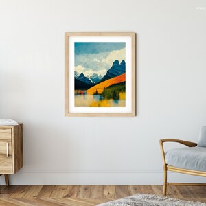 Zestaw 6 wydruków Banff, sztuka Banff, wydruk z Kanady, sztuka ścienna Banff, plakat podróżniczy do Parku Narodowego Banff, sztuka ścienna z Kanady, plakat Banff do wydrukowania zdjęcie 5