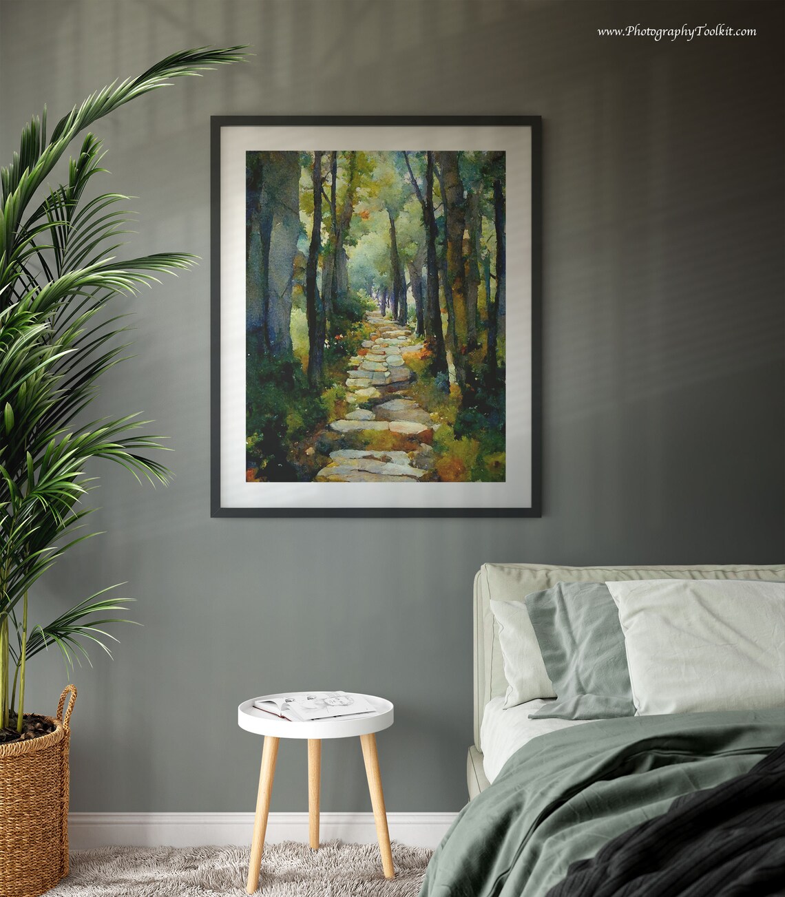 Forest Path Print, Tree Wall Art, Forest Print, Adventure Art Print ...