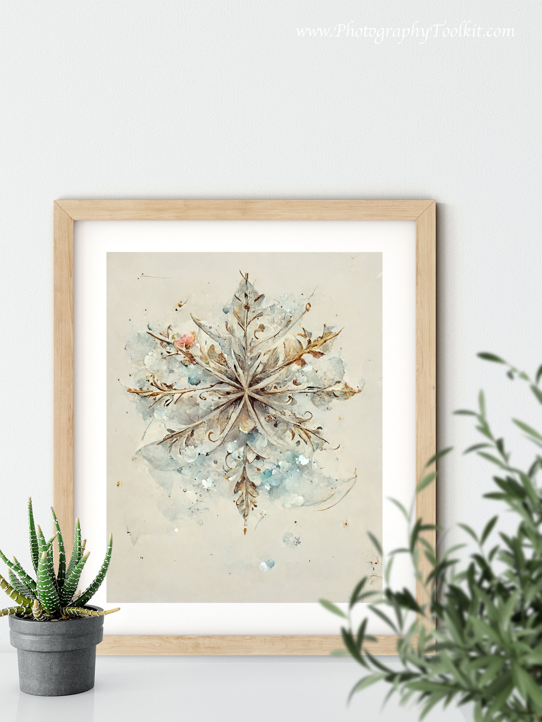 Snowflake Print Snowflake Printable Snowflake Art Print - Etsy