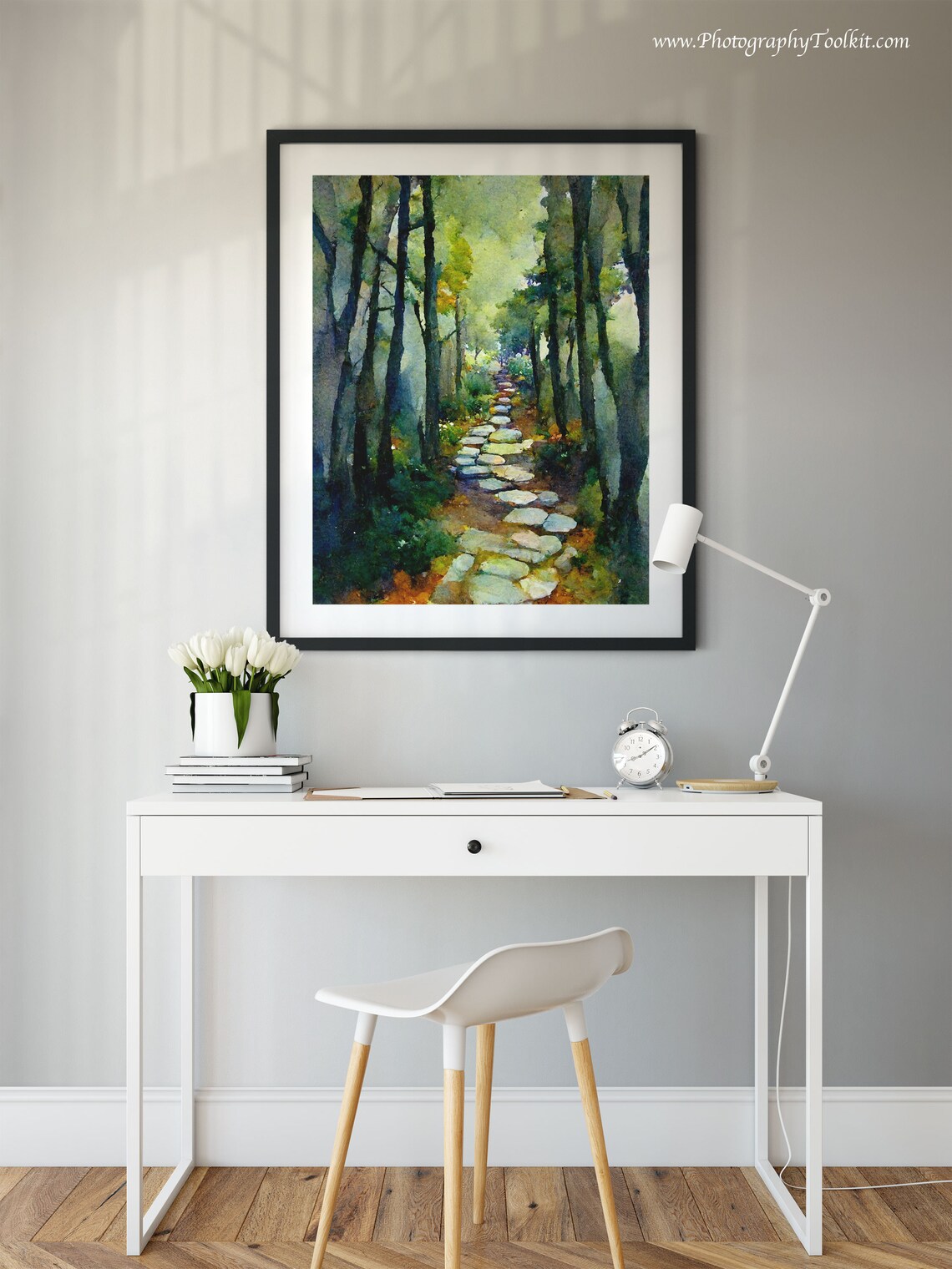 Forest Path Print Tree Wall Art Forest Print Adventure Art Etsy