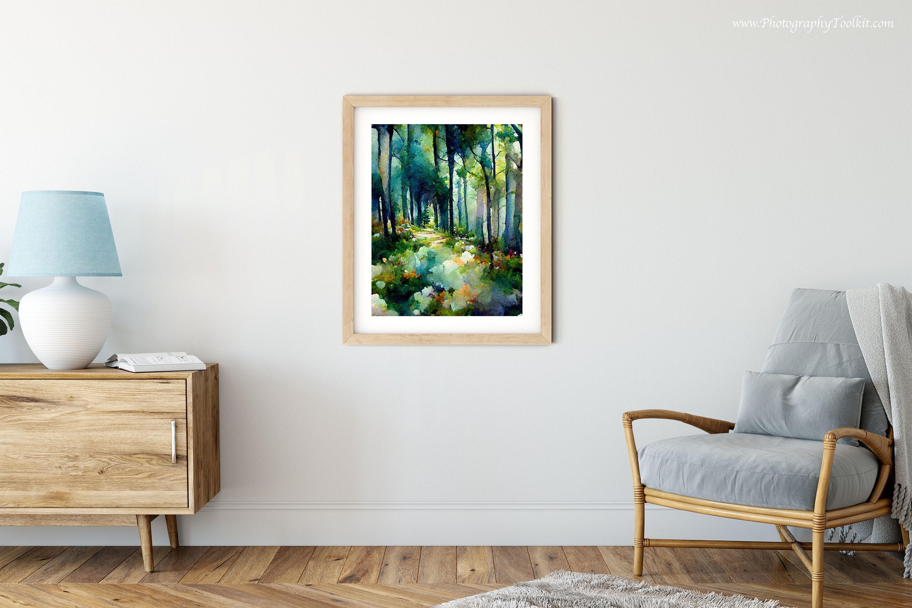 Forest Path Print Tree Wall Art Forest Print Adventure Art Etsy