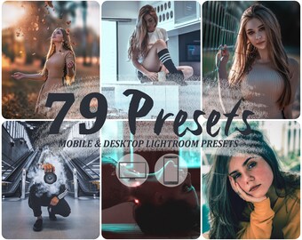 79 ajustes preestablecidos de Lightroom para móviles/ ajustes preestablecidos de Lightroom para escritorio/ ajustes preestablecidos de Lightroom para dispositivos móviles/ ajustes preestablecidos de Instagram/ ajustes preestablecidos de Lightroom para dispositivos móviles vintage