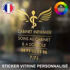 Personalized Nursing Office Stickers, Nurse Window Adhesive - Customizable Nursing Window Sticker - Window, Wall, Car...