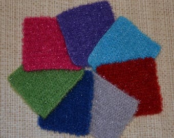 Crochet Dish Scrubby: 100% Polyester Kitchen Cleaning Scrubber