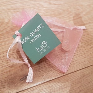 Rose Quartz Crystal Bag