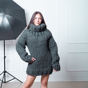Huge Oversized Knit Sweater Chunky Knit Sweater Winter Wool - Etsy