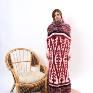 Super Mohair  Nordic  Sweater Poncho ,Super bulky Poncho ,Turtleneck Mohair sweater, Oversize Bulky sweater , Islandic  mohair sweater