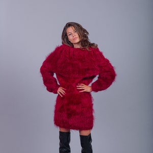 Beautiful Mohair Fluffy Sweater, Fluffy Nordic Jumper, Oversized Mohair Turtleneck, Lopapeysa Women Jumper, Cozy Sweater, Handknit Pullover