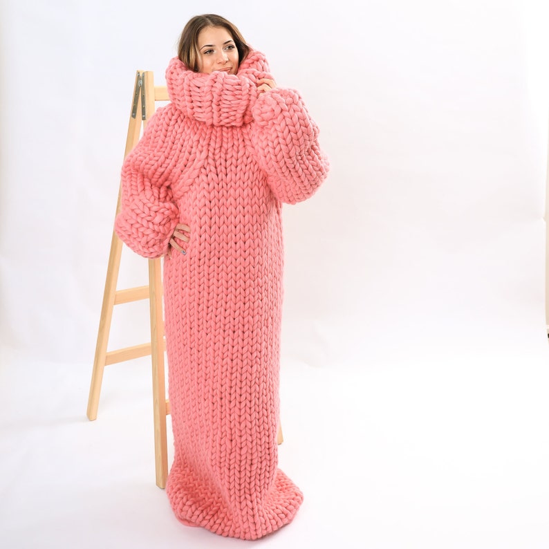 Maxi Sweater Dress Made of Merino Wool Available in Plus Sizes Etsy