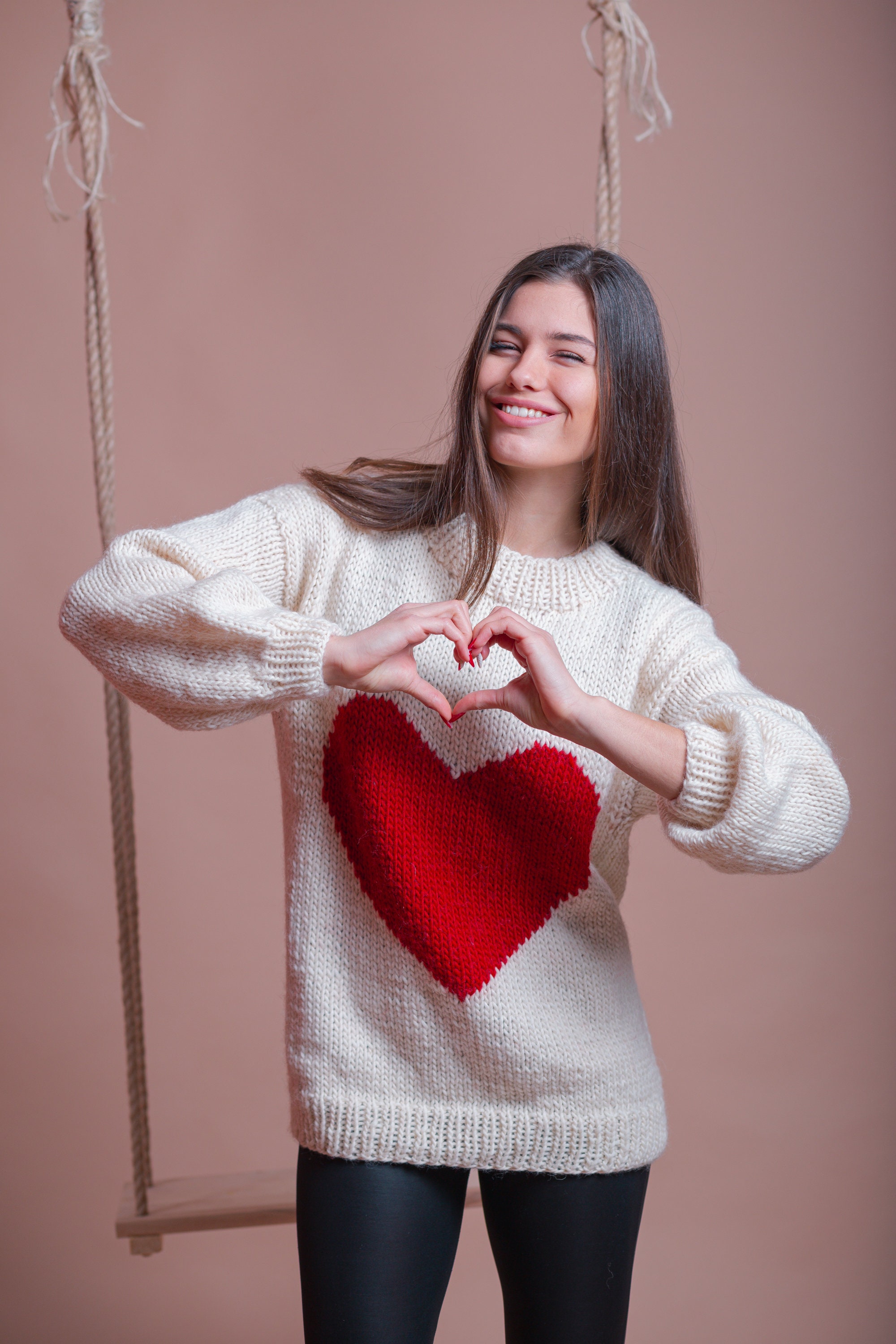 ワンピース pellsiana heart logo knit one-pieceWHITE pellsiana heart logo knit one-piece BLACK | pel