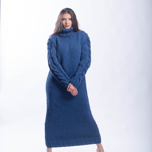 cable knit crew neck long sleeve maxi sweater dress Cable Knit Maxi Sweater Dress