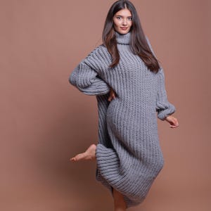 Long Wool Jumper Dress Wool Longline Jumper Dresses Clearance Knitted  Jumper Outfit Shop