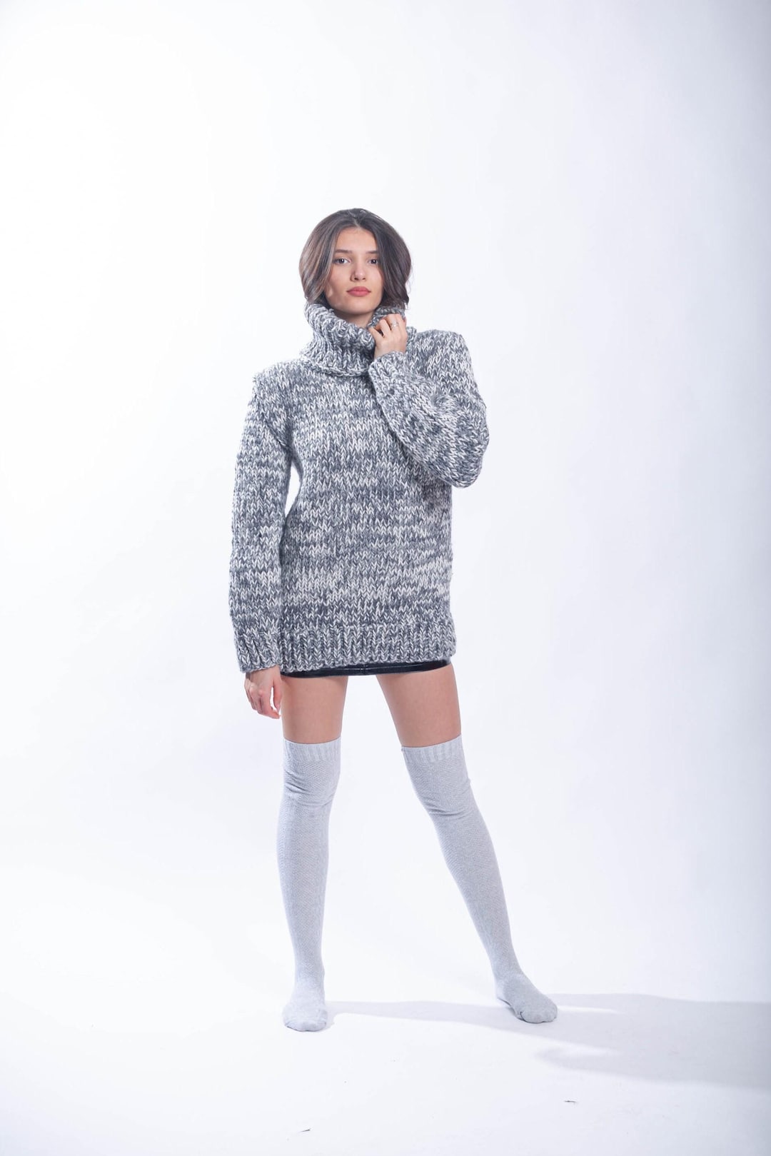 Luxe Oversized Turtleneck Sweater