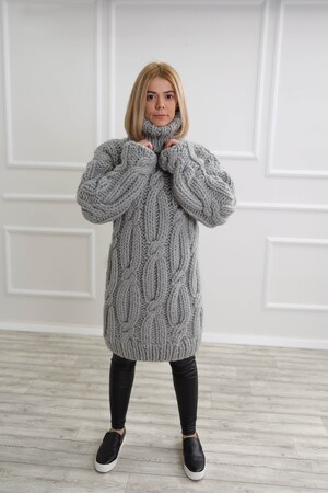 Pull Femme Tricoté Léger Style Bohème - Col Rond, Manches Longues, Imprimé | Sweater Décontracté Automne/hiver, Look Rétro
