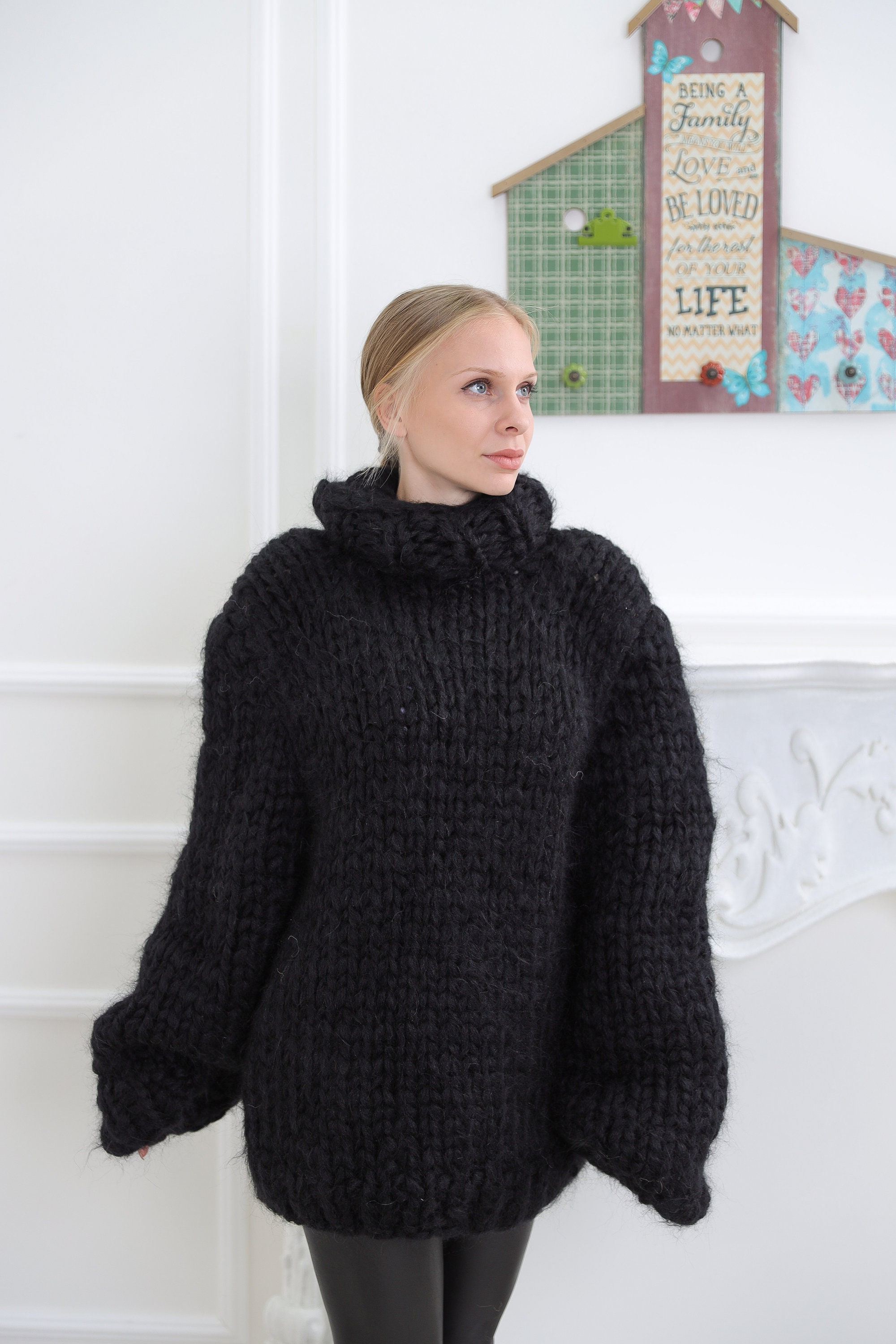トップス 19AW COOHEM MOHAIR NORDIC SWEATER BLACK COOHEM| コーヘン | NORDIC KNIT SWEATER｜ノルディックニット