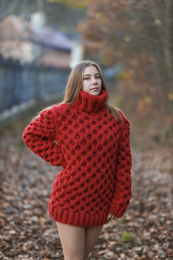 Rode oversized trui sale
