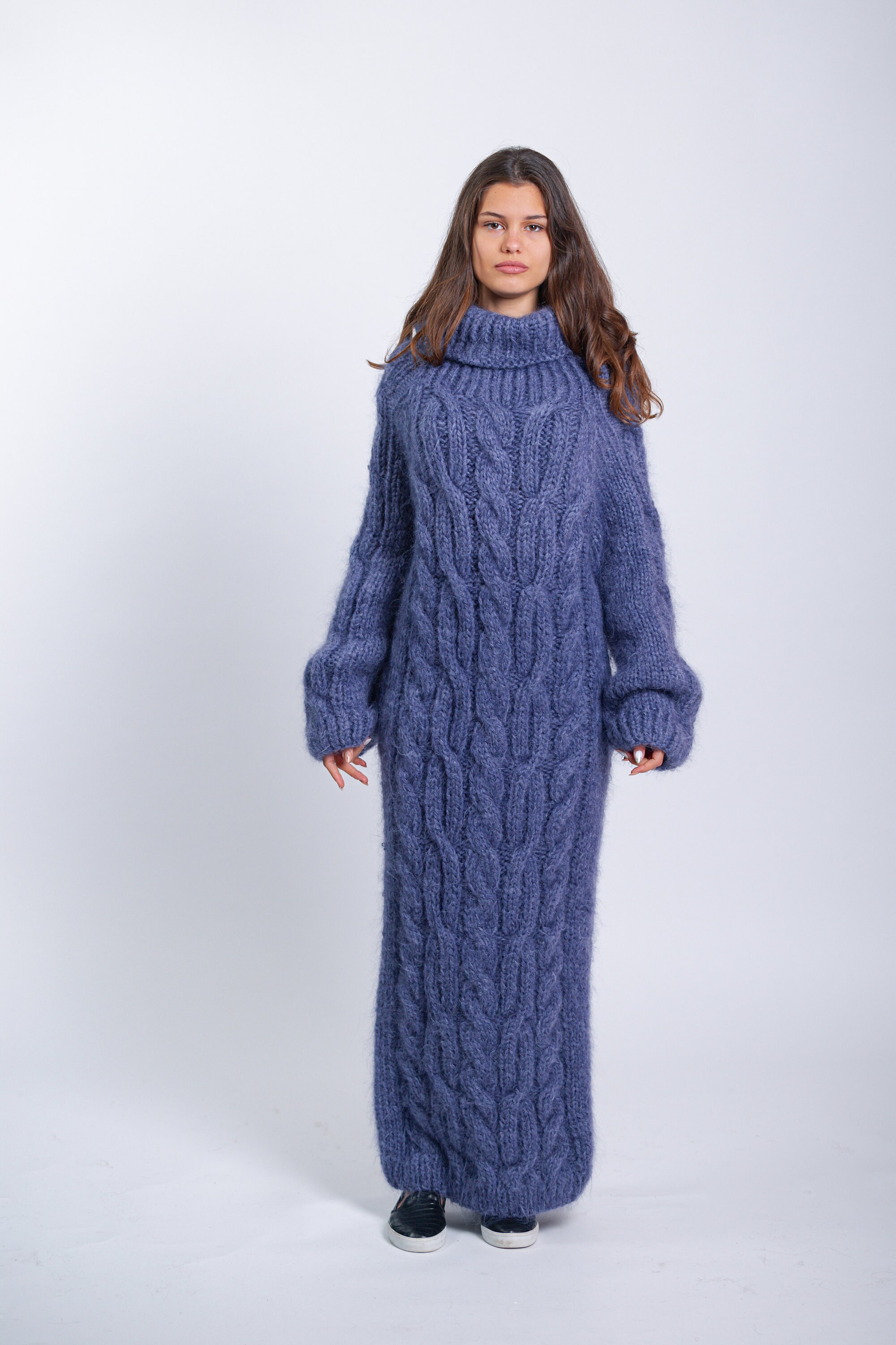Knitted Dresses Extra Long Sweater Dress Grey Long Knitted Dress Long  Sweater Dress For Women Sweater