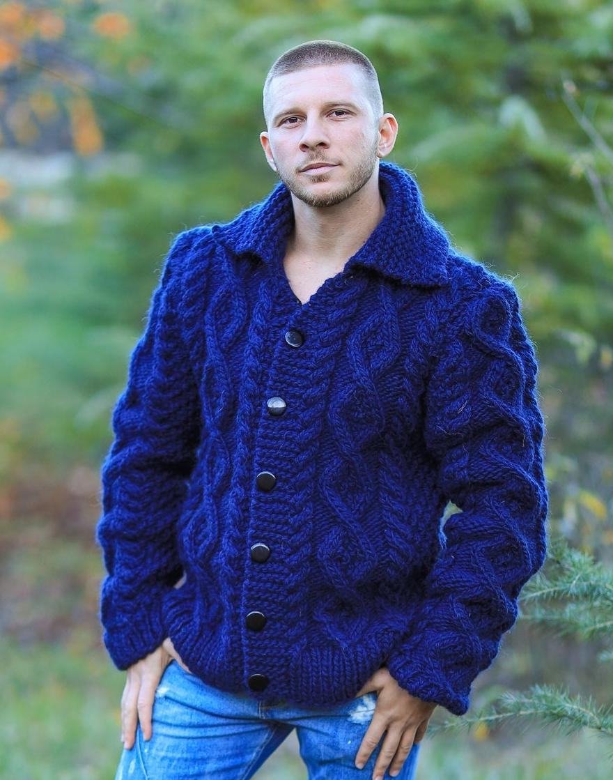 Cashmere Maglioni Grossi Donna Giant Knit Cardigan Italia