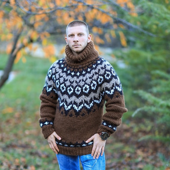 Jersey de punto invierno para hombre