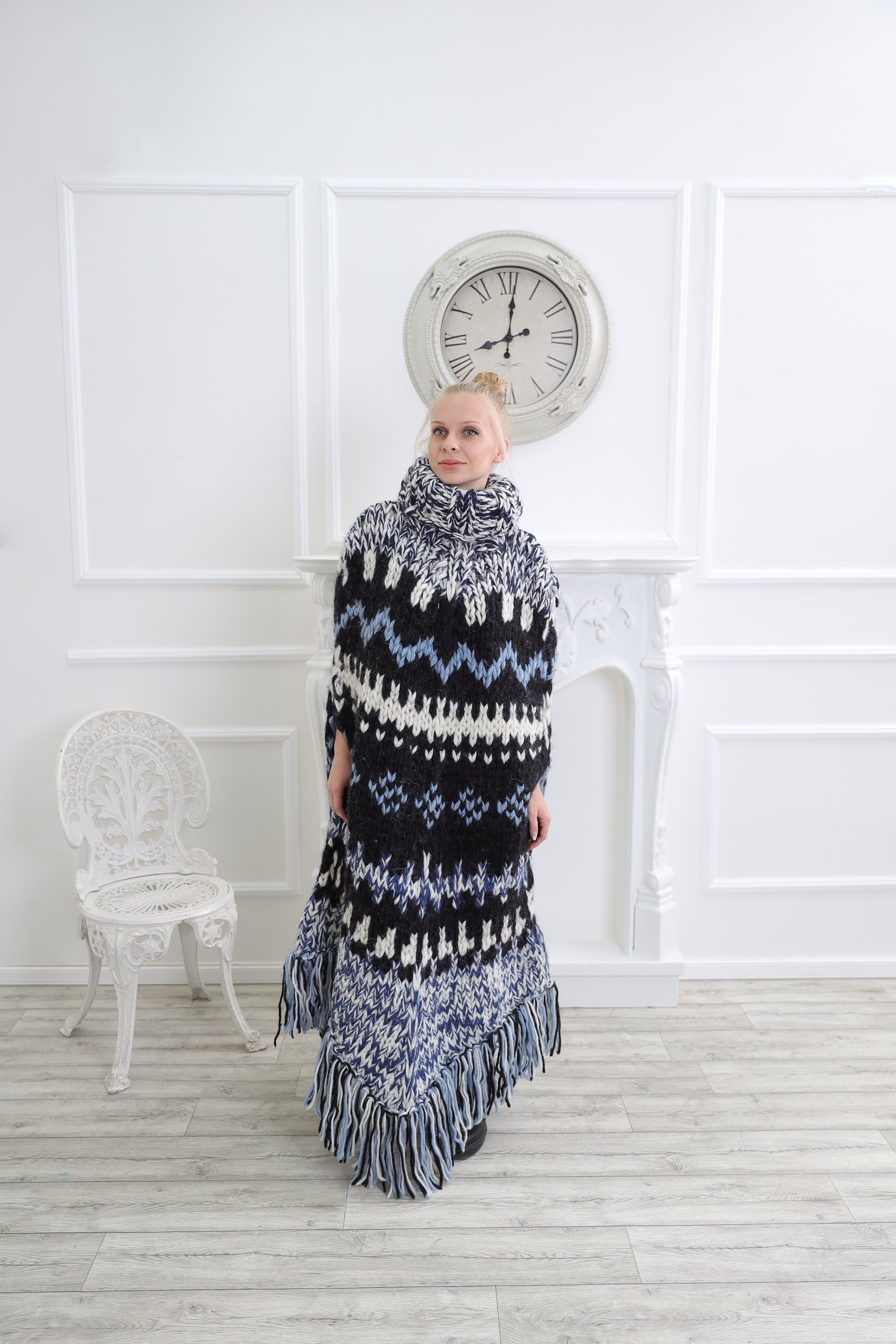 Nordic Poncho - Etsy Australia