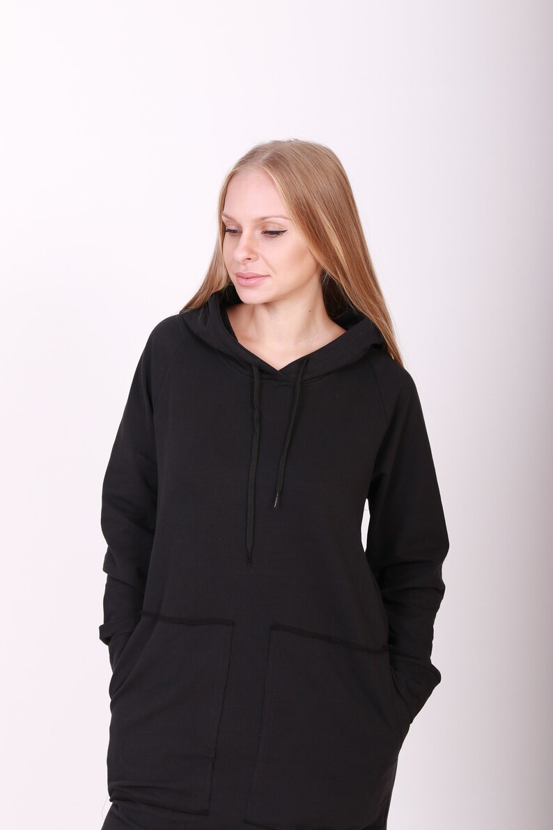 Caftan Dress Long Maxi Dress Plus Size Maxi Dress Black Maxi Dress,Hooded Dress Gothic Clothing Plus Size Cotton