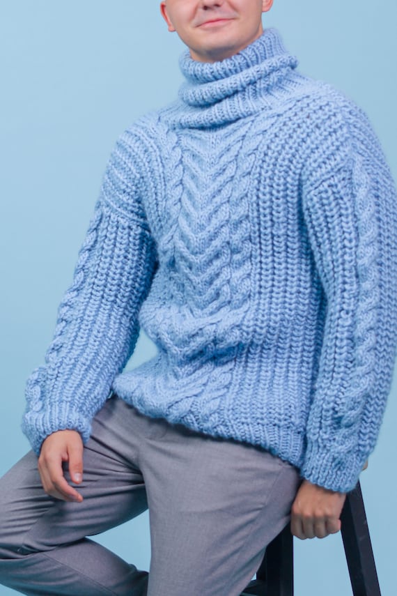 Pull Col Roulé Homme - Coupe Ajustée, Tricot Doux Et Léger, Pour Automne/hiver, Couleur Unie