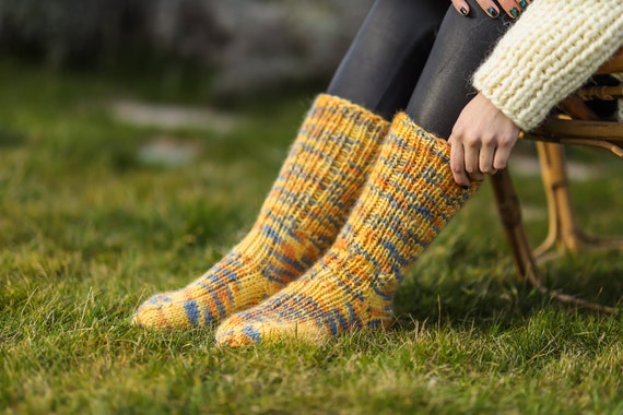 Wollsocken gestrickt kaufen Clearance