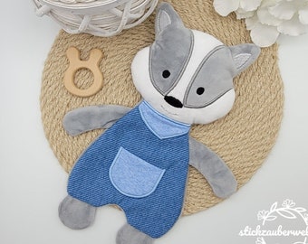 ITH embroidery file, badger, comfort blanket, ITH embroidery file, embroidery pattern / embroidery motif, 16x26