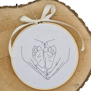 Baby/ feet/ love/ redwork/ embroidery file 10x10/ 13x18/15x24/ 16x26/ 18x28/ 20x28