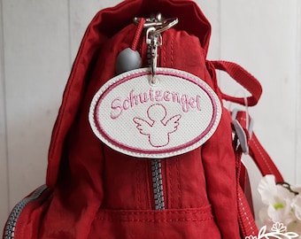 Guardian angel, pocket tree, pendant, keychain, button, ITH, embroidery file, embroidery pattern / embroidery motif, 10x10
