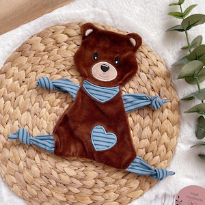 Bear, teddy, comfort blanket, comfort blanket, ITH embroidery file, 13x18