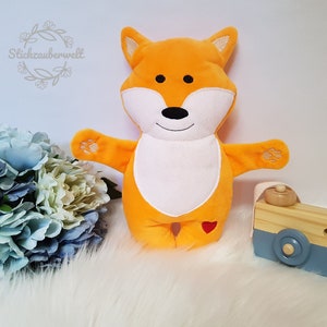 ITH embroidery file, fox, cuddly toy, crinkle cloth, ITH, embroidery file, embroidery pattern / embroidery motif, 18x30/ 20x28