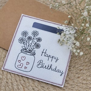 Arquivo de bordado ITH, cartão de inserção/presente/voucher/cartão de feliz aniversário 3/aniversário/realizador de desejos/arquivo de bordado ITH em 10x10