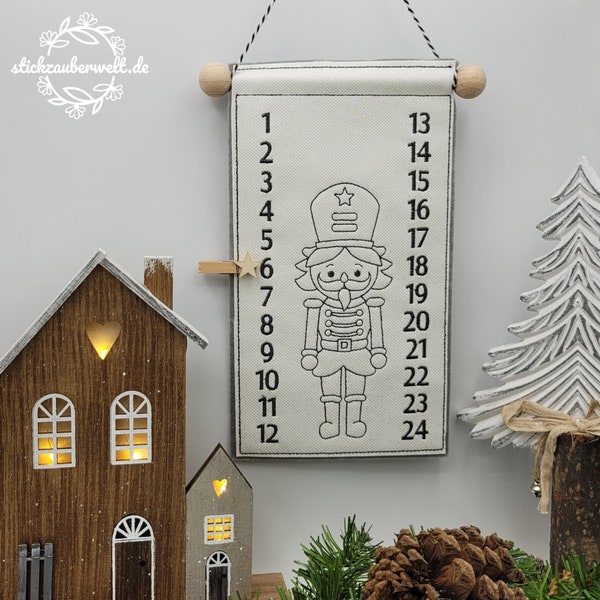 ITH Wimpel Advent/ ITH Stickdatei/  13x18/ 15x24