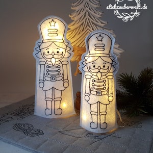 ITH Quebra-Nozes Luzes Quebra-Nozes/ Arquivo de Bordado ITH/ 13x18 /15x15