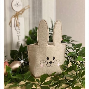 ITH gift bag gift packaging Easter bunny bag embroidery pattern embroidery file 13x18