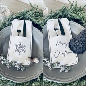 ITH embroidery file, cutlery bag Christmas set/ ITH embroidery file/ 15x24