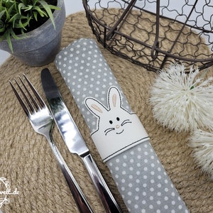 ITH Serviettenringe Ostern Hase Stickdatei 13x18