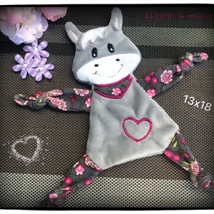 ITH embroidery file, horse, comfort blanket, cuddly blanket, embroidery file, embroidery pattern / embroidery motif, 13x18
