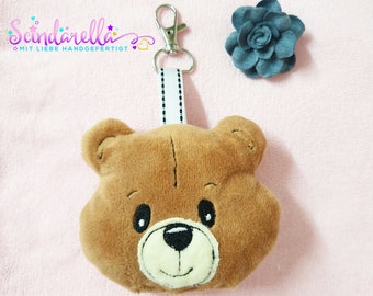 Bear, pocket tree, pendant, lucky charm, ITH, embroidery file, embroidery pattern / embroidery motif, 10x10